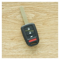 Kunci Remote 4 Tombol Tanpa Logo (HO01/HON66 Blade/313.8mhz/47 Chip/Kunci, Buka Kunci, Buka Bagasi, Panic.)