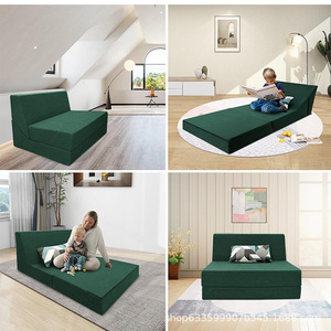 Matelas pliable en quatre parties 188 cm x 71 cm en mousse haute densité, chaise-lit pliable, tapis tatami pour usage domestique - Product Image 4