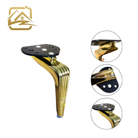 Pieds de canapé en fer massif modernes en forme de L de 15 cm/18 cm avec vis pour hôtel, extérieur et salon - Pieds de meubles robustes