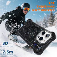 Coque de téléphone magnétique en résine Uv en fibre de carbone Housses de téléphone portable personnalisées pour iPhone 17 14 16 15 Pro Max