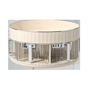Rotating Seasoning Tray Double Layer Countertop Storage Rack 360 Degree Turntable Spice Organizer Kitchen Storage Holder - Product Image 5