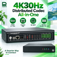 Encodeur-Décodeur KVM Métallique Tout-en-un 4K30 UHD IP H.264 H.265 pour Centres de Conférence et d'Exposition