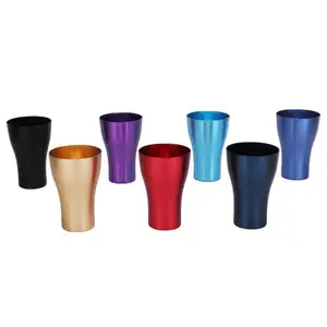 Price Good Heat Retention Resilient Pure Logo Party Reusable Aluminum Cold Drink Chill Cup