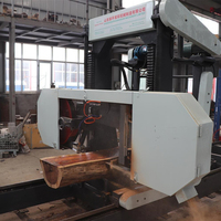 ZICAR Horizontal Bande Scierie MJ1600E Électrique Modèle foresterie Machines Automatique Bois Bois Scie À Ruban Scierie Machine