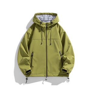 Veste personnalisée avec logo pour hommes et femmes, nouvelle collection printemps-automne 2025, manteau coupe-vent d'extérieur, superbe veste de randonnée américaine à coque rigide - Product Image 3