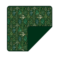 Couverture pour nouveau-né en bambou double face, motif floral sauvage à carreaux verts, douce et respirante, pour la crèche, la poussette et l'emmaillotage quotidien
