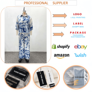 Set Trendy da <span class=keywords><strong>Donna</strong></span> con Stampa Tropicale, 2 Pezzi: <span class=keywords><strong>Camicia</strong></span> con Maniche 3/4 <span class=keywords><strong>e</strong></span> Bottoni & <span class=keywords><strong>Pantaloni</strong></span> a Gamba Larga, <span class=keywords><strong>Completo</strong></span> Elegante da <span class=keywords><strong>Donna</strong></span> - Product Image 6