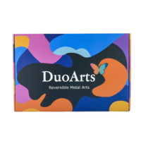 Boîte d'expédition en carton ondulé personnalisée avec logo, motif toile imprimé coloré, pour emballage cadeau, vente en gros