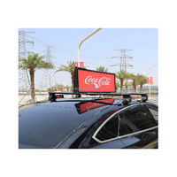 Écran LED étanche pour toit de taxi, haute luminosité, affichage publicitaire monté sur le toit de voiture pour la promotion commerciale des véhicules