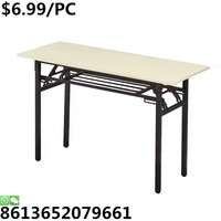 Table pliante rectangulaire d'hôtel de banquet d'hôtel de base en métal de meubles de restaurant
