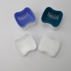 Estuche portátil para dentaduras postizas LK-402 para niños, caja de almacenamiento oral de plástico con tapa, uso ortodóntico - Product Image 1