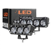Hochleistungs-6-Augen-LED-Motorradscheinwerfer Zweifarbig Gelb Weiß Superhell IP67 Wasserdicht 12000LM E-Bike Roller