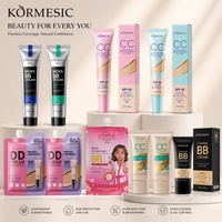 KORMESIC Krim Warna Korektif Mencerahkan Menghaluskan 30g Make up Makeup Tubuh Pria Wanita DD BB CC Cream dengan Tabir Surya untuk Wajah