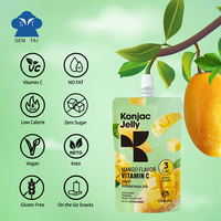 Gelée de konjac naturelle et saine aromatisée à la mangue, à boire sans sucre et hypocalorique, emballée dans des sacs