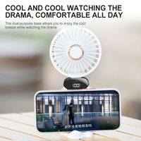 Özel Profesyonel 5 Hızlı Ayarlanabilir Elektrikli El Tipi Fan 800mAh Type-C Şarj Edilebilir Katlanabilir Mini Kanatsız Soğutucu Araba Otel
