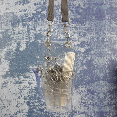 Sacs transparents blancs de ciseaux