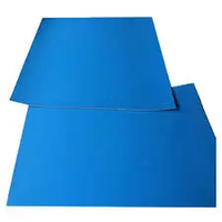 Mantilles VULCAN Offset en caoutchouc naturel bleu, épaisseur 1,96 mm, dureté 78, 4 couches
