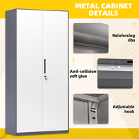 Armoire de classement moderne épaissie, écologique et durable, pour documents, archives et usage financier, avec serrure à clé
