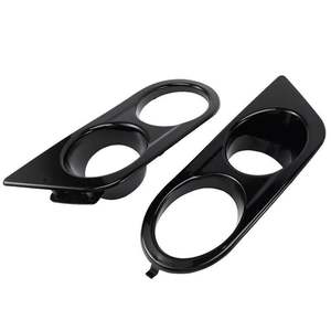 Embellecedor de rejilla inferior con bisel de doble orificio para faros antiniebla BMW E46 M3 2001-2006, material ABS, fijación con tornillos - Product Image 1