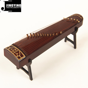 Modèle de mini guzheng en bois fait à la main Jingying Music 2024, plusieurs tailles, décoration d'intérieur, instrument, cadeau - Product Image 2