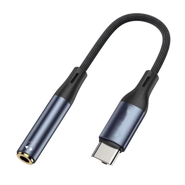 Type-C to 3.5MM Female Earphone Extension Cable DAC 32 Bit 384K USB C to 3.5MM Audio Adapter Cable
