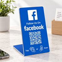 Carte de commentaires NFC personnalisée en acrylique, affichage des commentaires par tapotement, encodage du lien Google NFC pour la réception et le bureau d'accueil