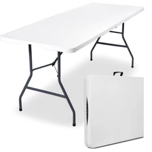 <span class=keywords><strong>Tavoli</strong></span> Pieghevoli Leggeri per Campeggio Familiare, Arredamento Outdoor Multifunzionale Durevole, Bianco - Product Image 2