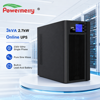 Onduleur en ligne 3 kVA 2,7 kW monophasé à double conversion, onde sinusoïdale pure, batterie intégrée pour la salle serveur et la sauvegarde des appareils réseau