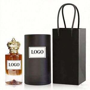Wholesale Fancy Empty Luxury Amber Glass Perfume Bottles 30ml 50ml 100ml with <b>Silver</b> & Gold <b>Crown</b> Cap - Product Image 2