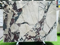 Dalles de marbre Calacatta Viola Marbre blanc naturel avec veines violettes pour dessus de table de sol de luxe Vanité et décoration intérieure