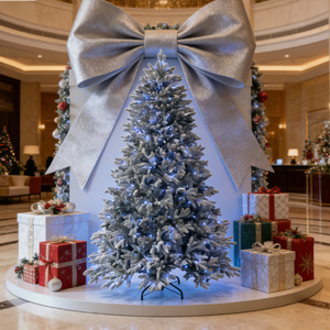 Nouveau Modèle 2026 – Sapin de Noël Artificiel en Cèdre, Entièrement en PE, Lumineux, Haut de Gamme, Écologique, pour Extérieur, avec Télécommande, Résistant aux Flammes - Product Image 6