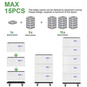 Stackable 10kwh Home Energy Storage <b>Battery</b> <b>48v</b> 200ah Lithium Solar IP65 Protection CAN Port Hybrid Grid AC Output - Product Image 6