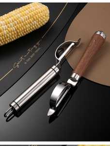 Pelador y Triturador Manual Multifuncional de Frutas y <span class=keywords><strong>Verduras</strong></span> de Acero Inoxidable 304 al por Mayor con Mango de Madera - Product Image 5