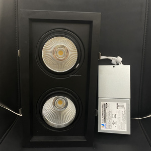 Đen ETL 2*30W dẫn xuống ánh sáng xoay 38d Chùm tia góc 3cct 3000k4000k5000k 328*178mm 300*150mm cộng hưởng lái xe hai đầu dẫn - Product Image 2