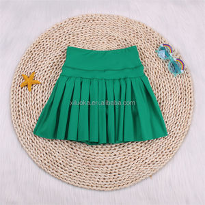 पॉकेट चिल्ड्रन एथलेटिक ट्रेनिंग प्लीटेड स्कर्ट के साथ हल्के वजन वाले किड्स फिटनेस स्कर्ट, उच्च गुणवत्ता वाली लड़कियों के योगा स्पोर्ट्सवियर - Product Image 3