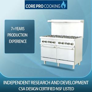 Equipo de cocina comercial para restaurante Cocina de gas de 8 quemadores con horno - Product Image 2