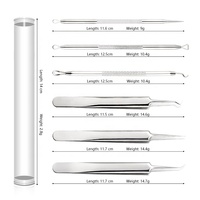 Outil de beauté facial personnalisable VH en acier inoxydable, kit d'aiguilles pour l'acné avec nettoyage des pores et élimination des points noirs