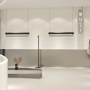 Étagères suspendues en acier inoxydable peint en noir pour magasin de <span class=keywords><strong>vêtements</strong></span>, pour hommes et femmes - Product Image 3