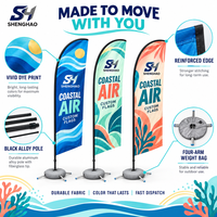 Drapeau en fibre de carbone à levage automatique, portable, résistant au vent (35 mph), écologique, en polyester, à séchage rapide et anti-plis pour