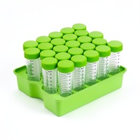 Equipo de laboratorio químico de 50ml Tubo de centrífuga desechable de pie de plástico