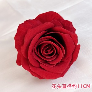 Têtes de roses en velours Prosperous Flowers 11 cm, décoration de mariage, bouquet de fleurs artificielles - Product Image 1