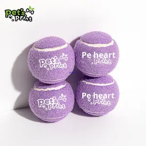 Dayanıklı Silikon Evcil Hayvan Tenis Topu Oyuncakları Hediye Özel Logo Promosyonu Ses Çıkaran Köpek Tenis Topları Eğitim İçin - Product Image 3