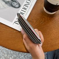 Dompet Kartu Wanita dari Bahan Gabus, Tipis, Satu Bagian, Ringkas, Sederhana, Anti Magnet, Berlapis, Slot Kartu, Gaya INS, Tempat Kartu Identitas
