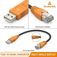 OEM USB a RJ45 FTDI Chipset RS485 Cable de comunicación para sistema de gestión de batería Inversor Actualización de firmware