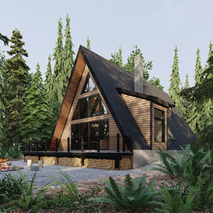 Casitas <span class=keywords><strong>De</strong></span> Madera Estilo <span class=keywords><strong>Chalet</strong></span> a Frame Ecologicas Portatiles Y Listas Para Usar En Jardin Campo O Alojamiento Turistico - Product Image 3