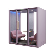 Cabines Acoustiques Professionnelles Mobiles pour Bureau, Cabine Téléphonique Privée, Salle de Réunion Multi-personnes, Cabine de Bureau Silencieuse