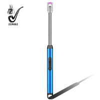 360 Degrés Tuyau Métal Arc Pistolet D'allumage BBQ Accessoires USB Rechargeable Allume-cigare Cuisine Coupe-Vent Briquets Électriques