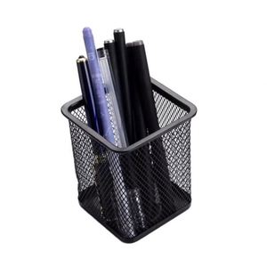 DH9862 Support de rangement de bureau en maille métallique réutilisable pour stylos, simple et créatif, noir, pièce unique - Product Image 1