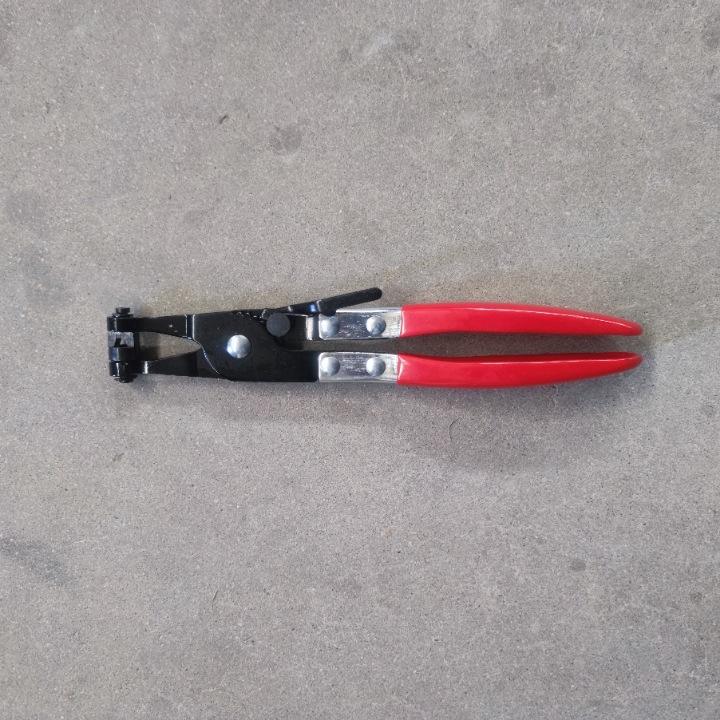 Tube clamp (straight headed red handle)