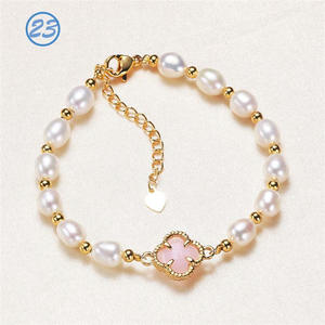 Bracelet en perles d'eau douce de haute qualité, à longueur réglable, tendance, vente directe du fabricant, collier de perles colorées - Product Image 4